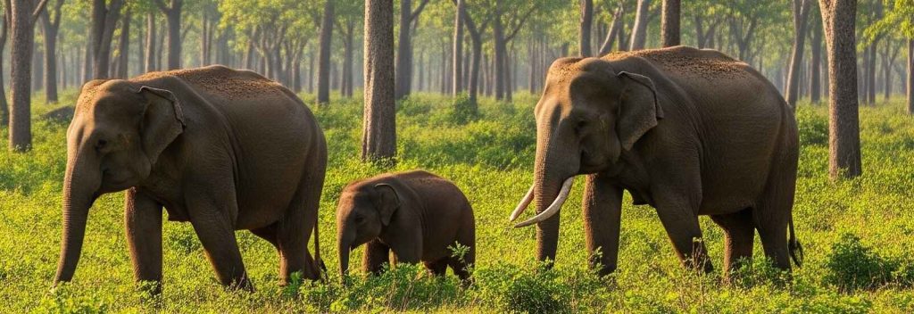 elephant group in katarniaghat