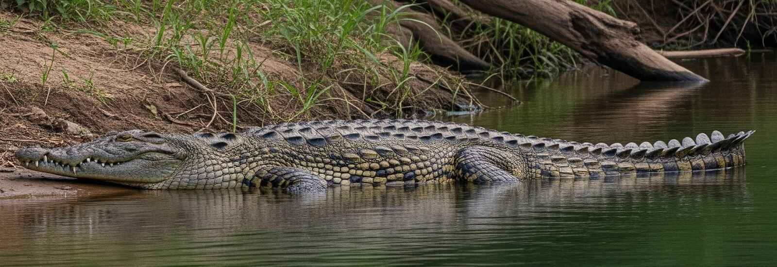 crocodile point at katarniaghat