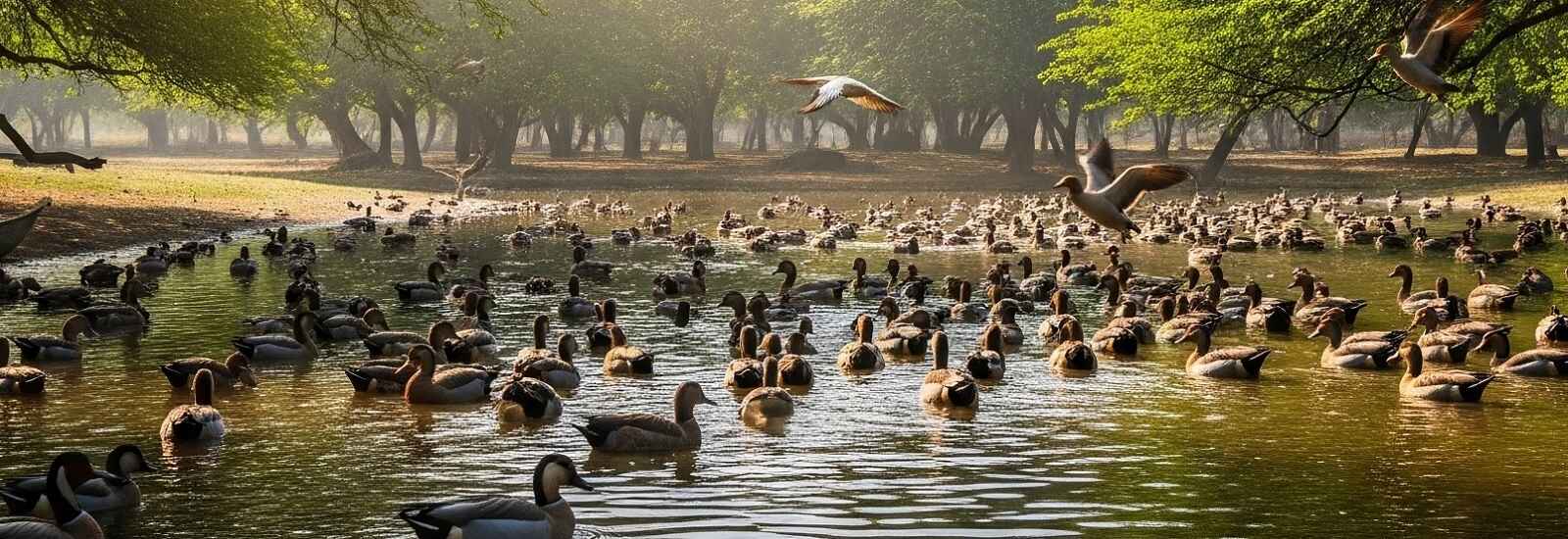 migrated birds in katarniaghat