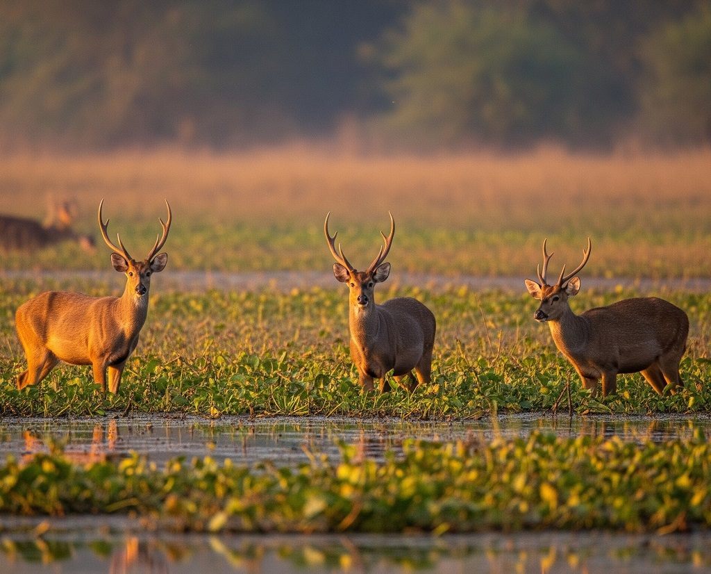 swamp deer in katarniaghat