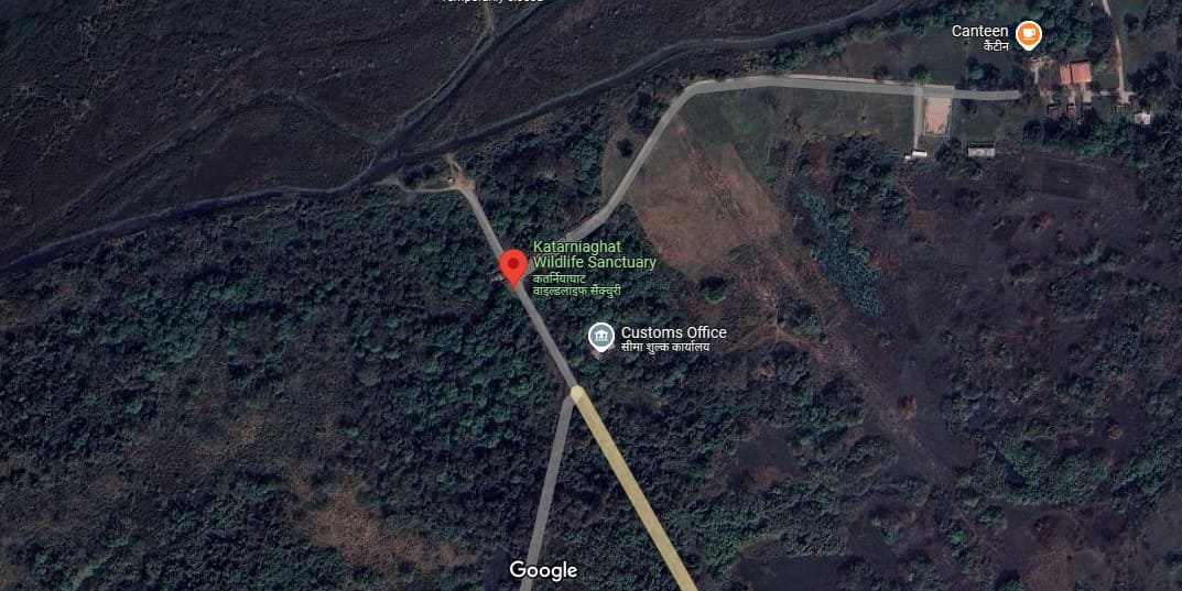 Route Map Katarniaghat Wildlife Sanctuary